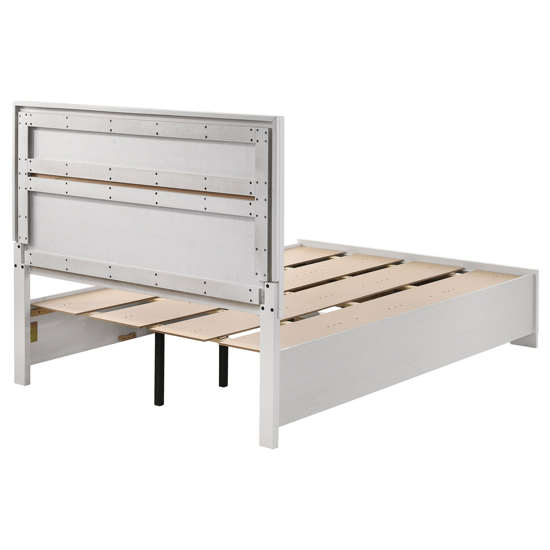 Miranda Wood Full Storage Panel Bed White