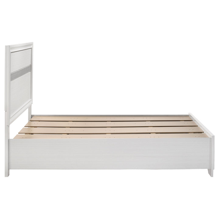 Miranda Wood Full Storage Panel Bed White