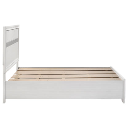 Miranda Wood Full Storage Panel Bed White