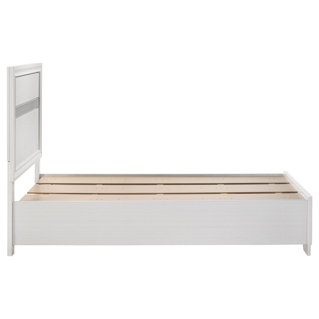 Miranda Wood Twin Storage Panel Bed White