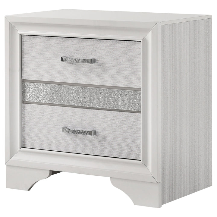 Miranda 2-drawer Nightstand White