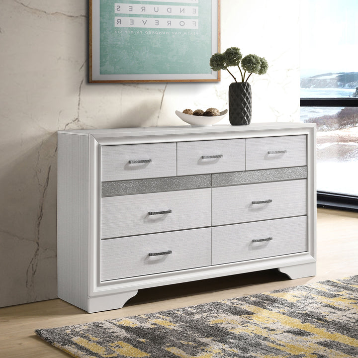 Miranda 7-drawer Dresser White