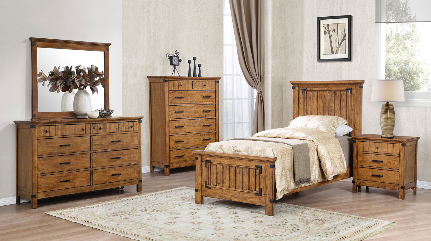 Brenner Rustic Honey Twin Five-Piece Set