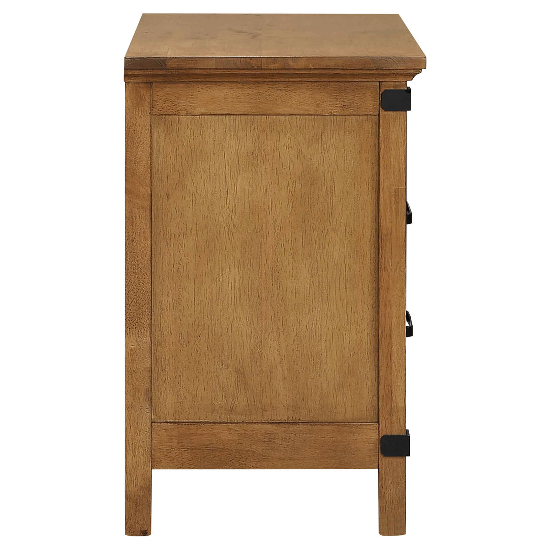 Brenner 3-drawer Nightstand Rustic Honey