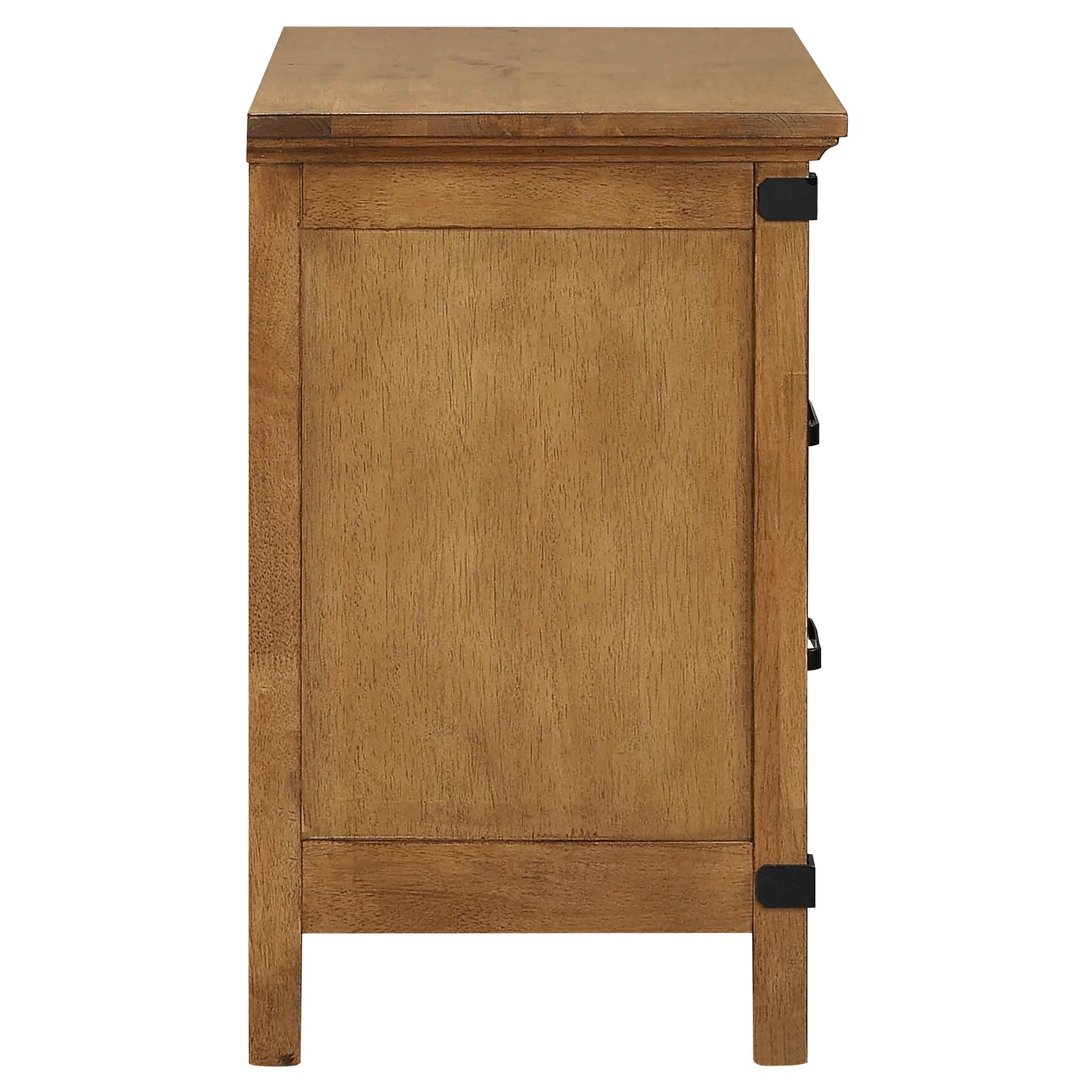 Brenner 3-drawer Nightstand Rustic Honey