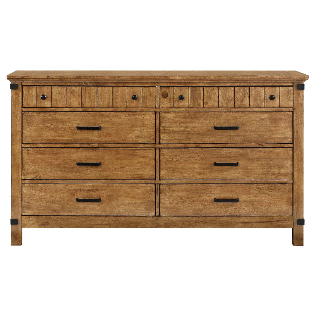 Brenner 8-drawer Dresser Rustic Honey