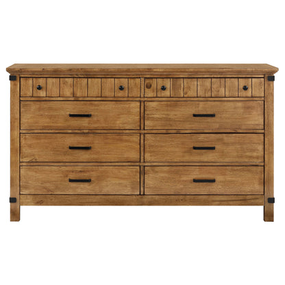 Brenner 8-drawer Dresser Rustic Honey