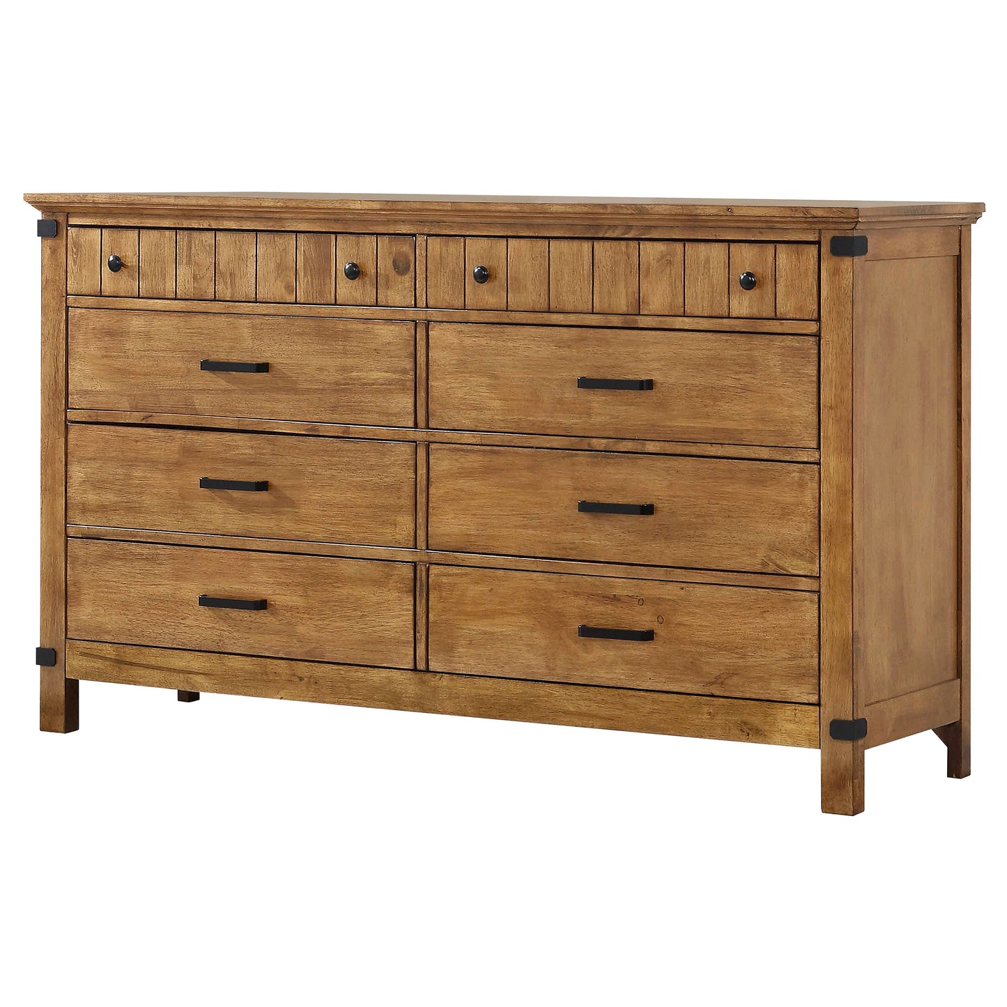 Brenner 8-drawer Dresser Rustic Honey