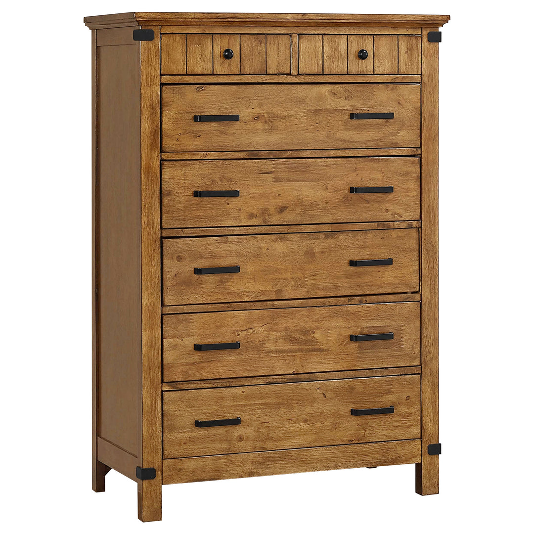 Brenner 7-drawer Bedroom Chest Rustic Honey