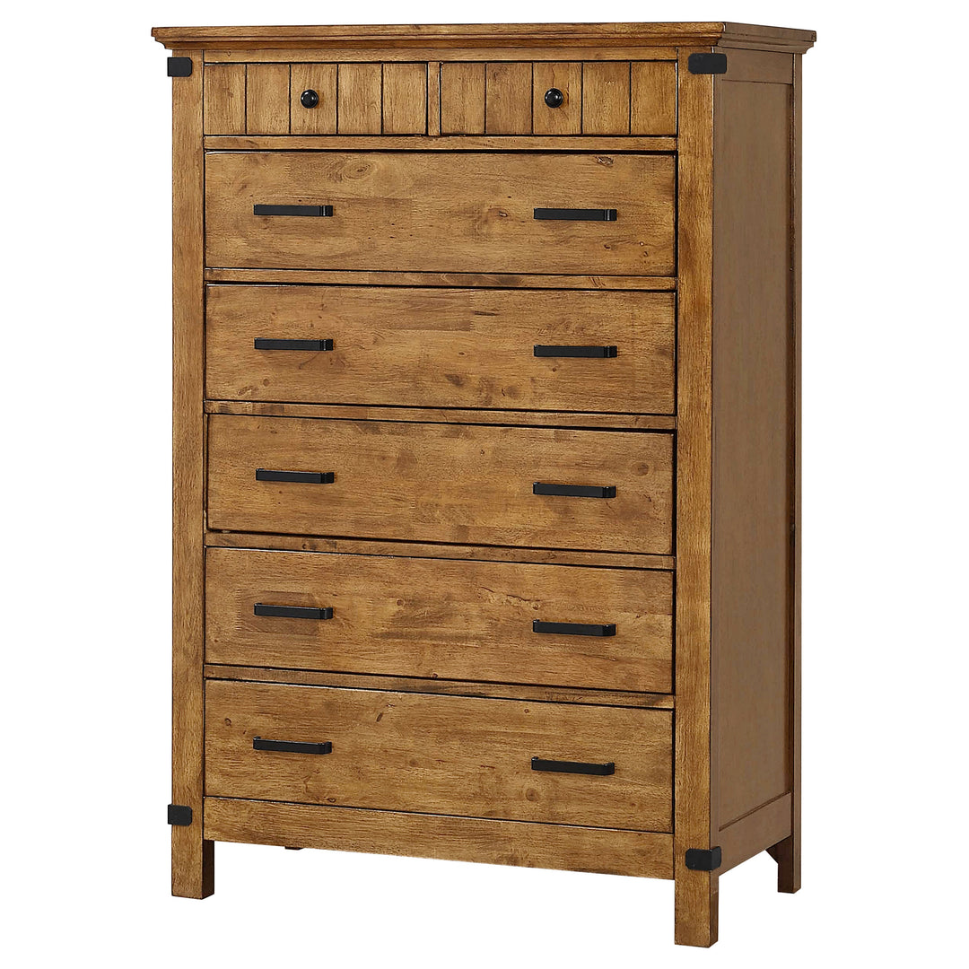 Brenner 7-drawer Bedroom Chest Rustic Honey