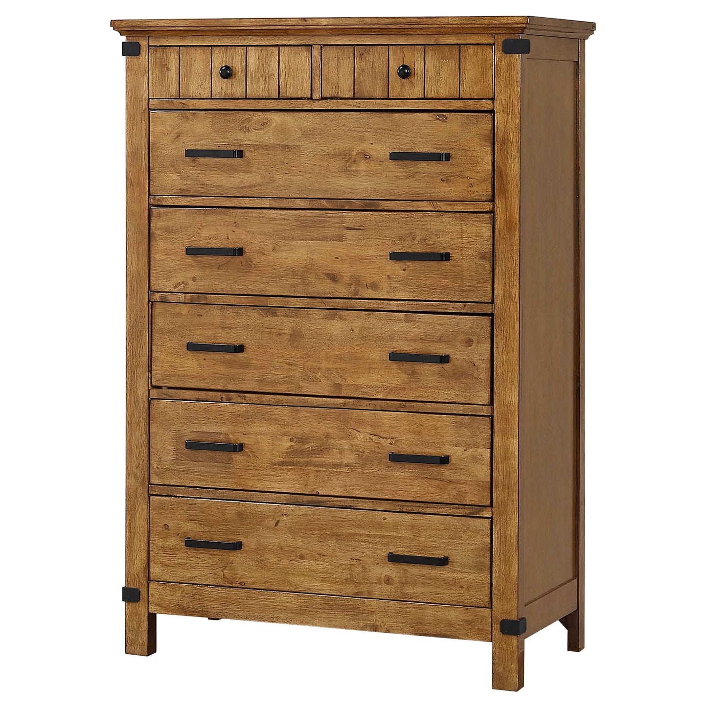 Brenner 7-drawer Bedroom Chest Rustic Honey