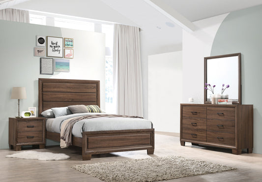 Brandon 4-piece Full Bedroom Set Warm Brown