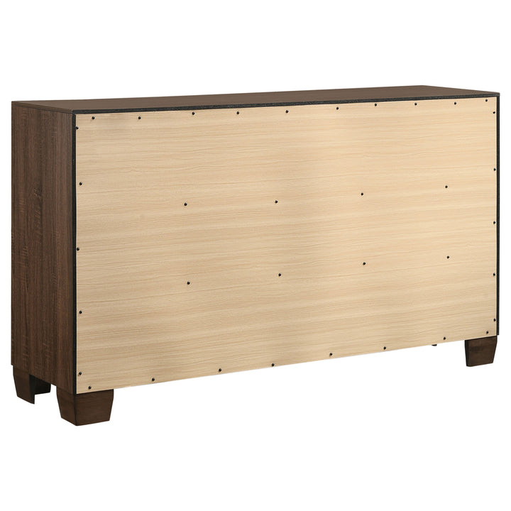 Brandon 6-drawer Dresser Warm Brown