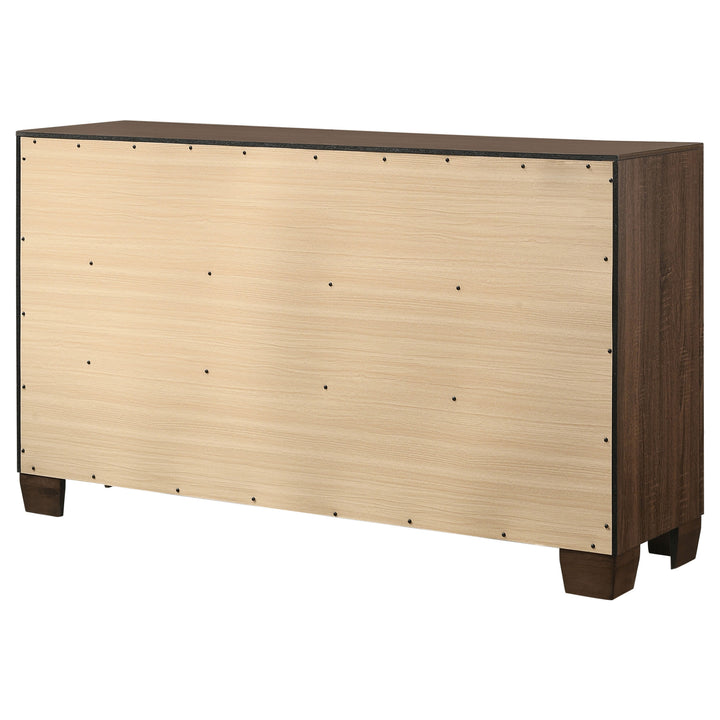 Brandon 6-drawer Dresser Warm Brown