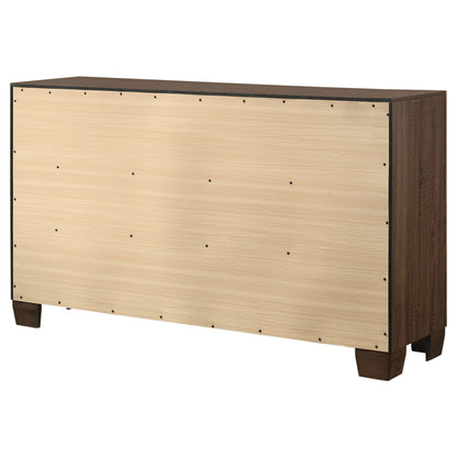 Brandon 6-drawer Dresser Warm Brown