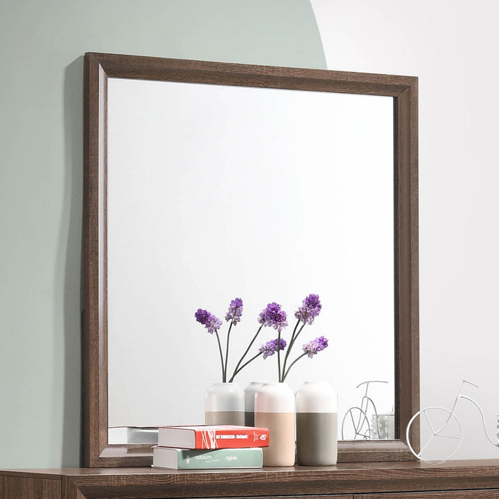 Brandon Dresser Mirror Warm Brown