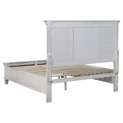 Franco 4-piece Eastern King Bedroom Set Distressed White