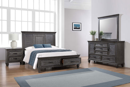 Franco 4-piece Eastern King Bedroom Set Weathered Sage