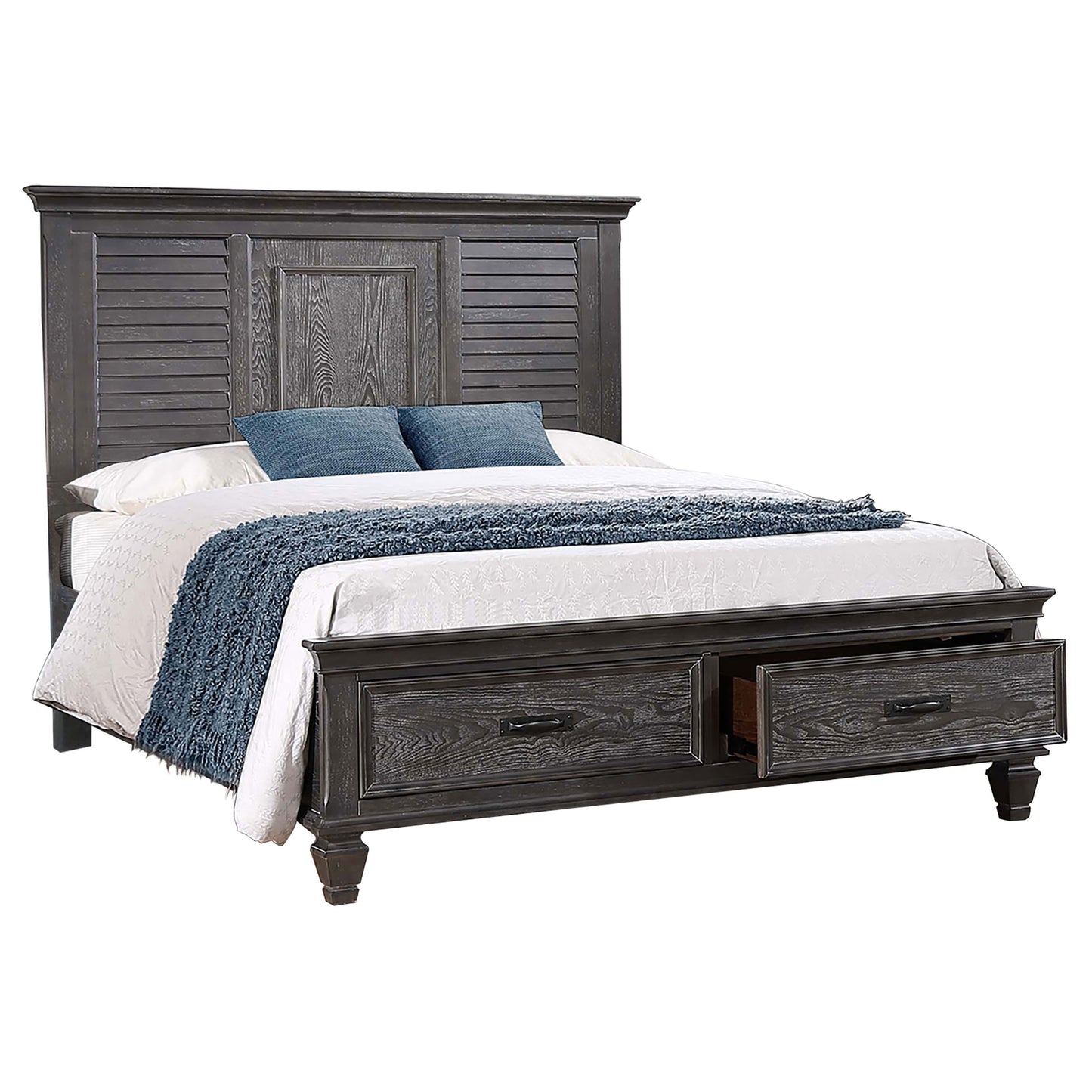 Franco 4-piece Eastern King Bedroom Set Weathered Sage