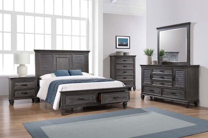 Franco 5-piece Queen Storage Bedroom Set Weathered Sage