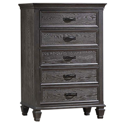 Franco 5-piece Queen Storage Bedroom Set Weathered Sage