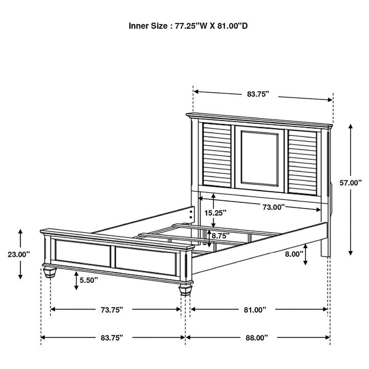 Franco 4-piece Eastern King Bedroom Set Weathered Sage