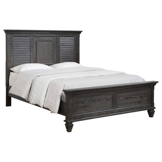 Franco Wood Eastern King Panel Bed Weathered Sage