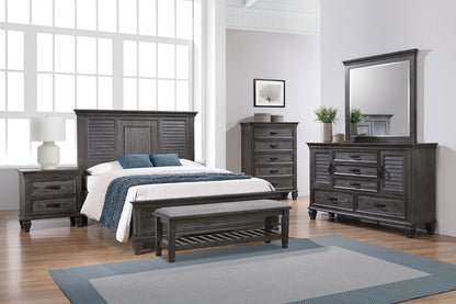 Franco 5-piece Queen Panel Bedroom Set Weathered Sage