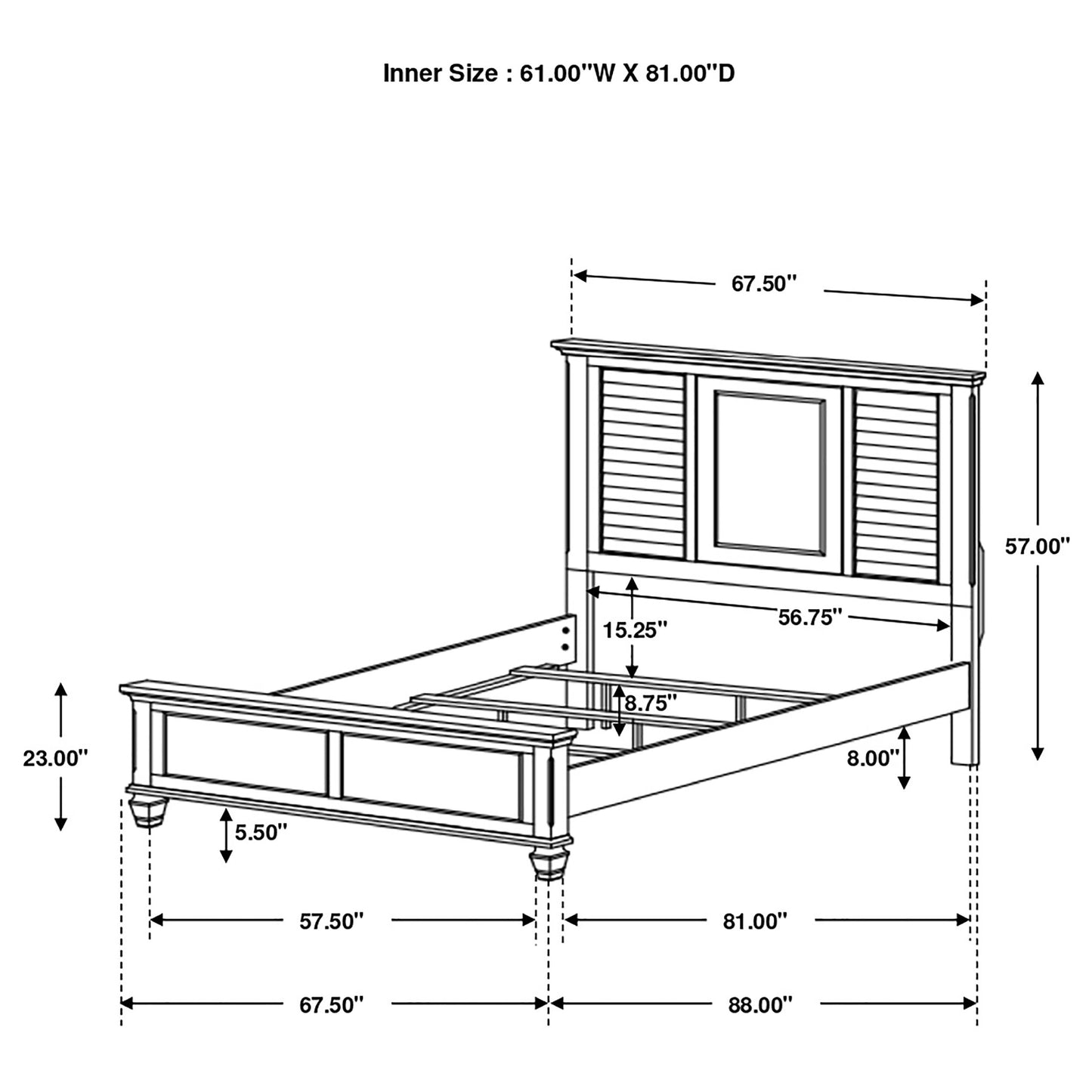 Franco Queen Panel Bed Weathered Sage