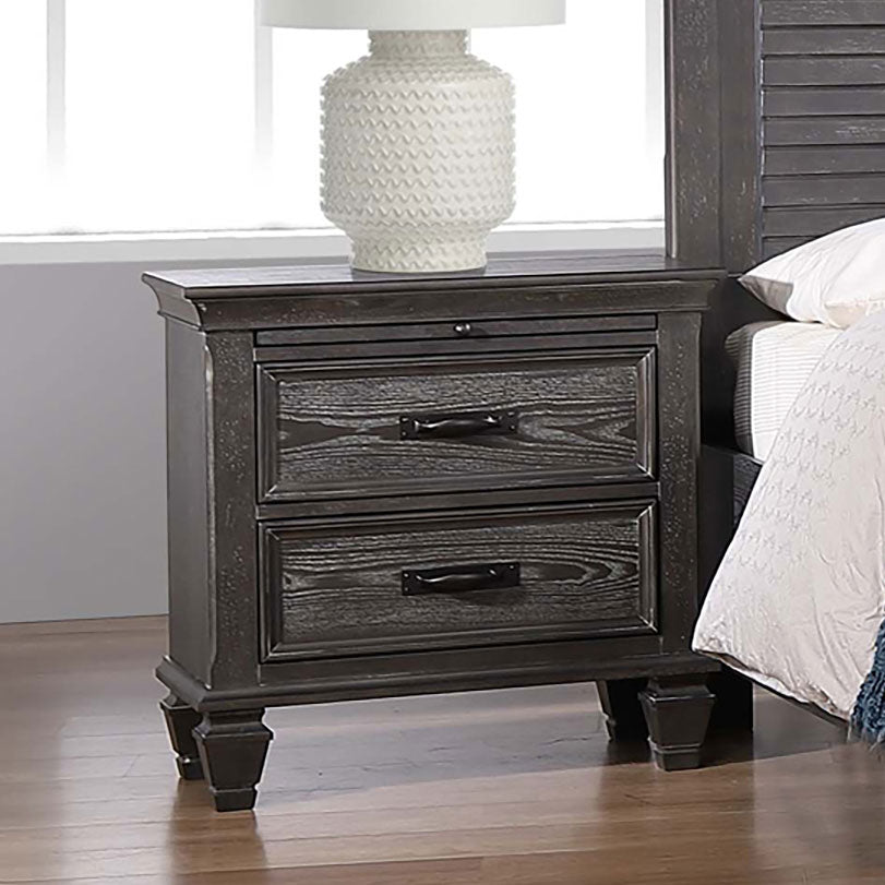 Franco 2-drawer Nightstand Weathered Sage