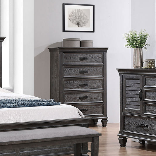 Franco 5-drawer Chest Weathered Sage