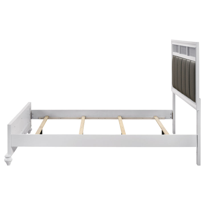 Barzini Wood California King Panel Bed White