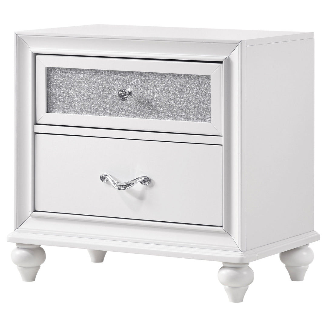 Barzini 2-drawer Nightstand White