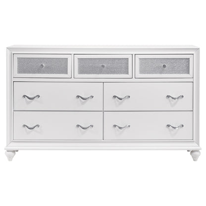 Barzini 7-drawer Dresser White