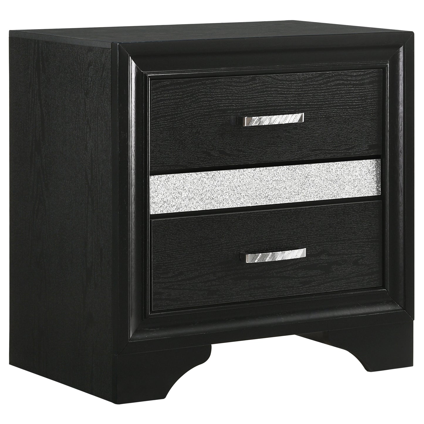 Miranda 2-drawer Nightstand Black