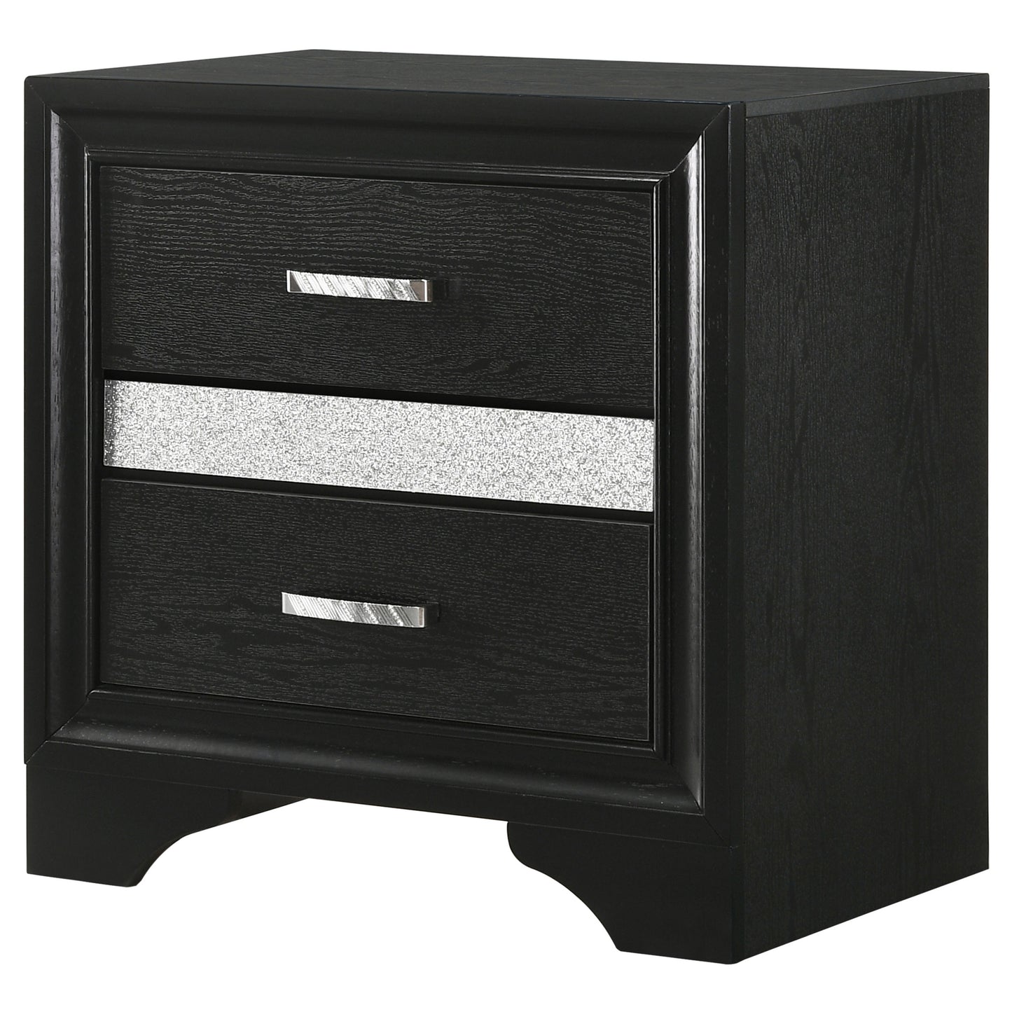 Miranda 2-drawer Nightstand Black