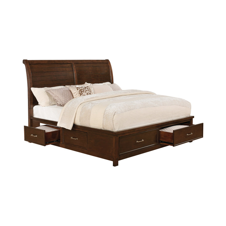 Barstow 5-piece Queen Storage Bedroom Set Pinot Noir