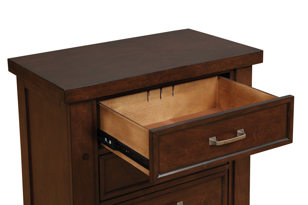 Barstow 3-drawer Nightstand Pinot Noir