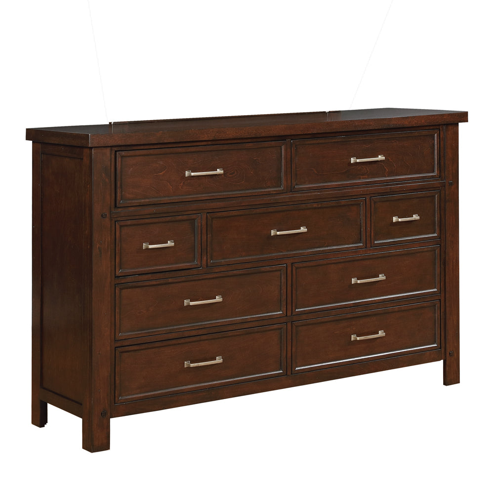 Barstow 9-drawer Dresser Pinot Noir