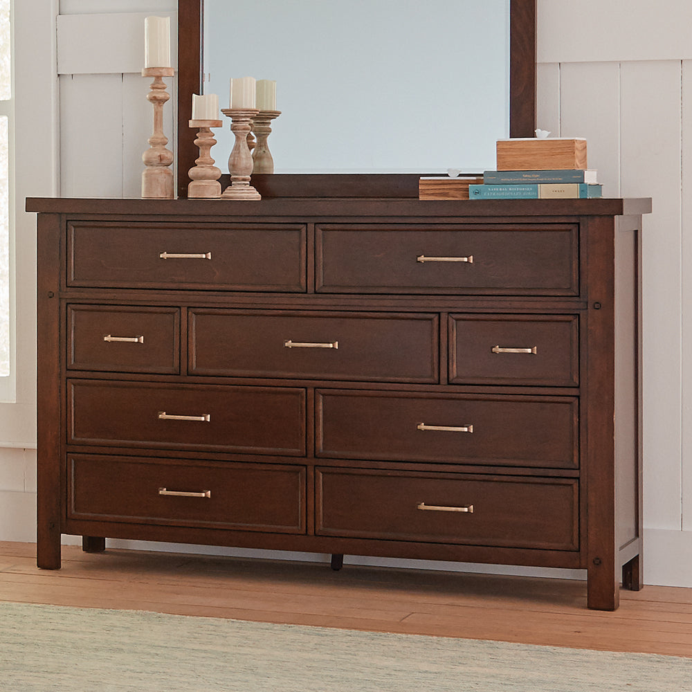 Barstow 9-drawer Dresser Pinot Noir