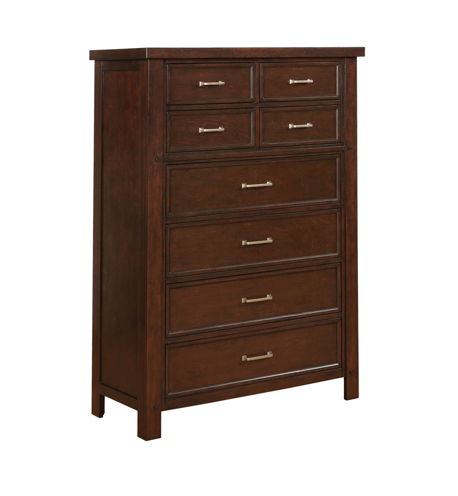 Barstow 8-drawer Rectangular Chest Pinot Noir