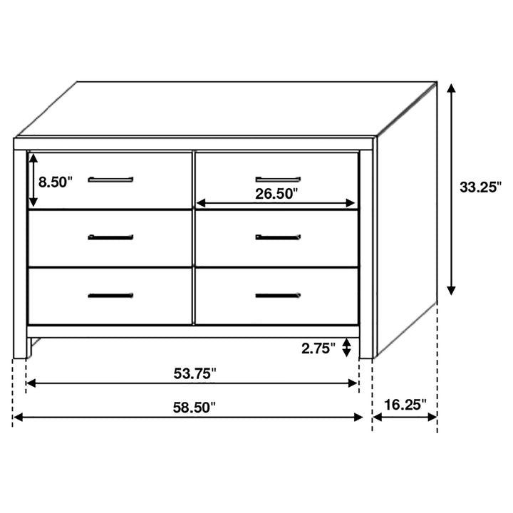 Brantford 4-piece Eastern King Bedroom Set Barrel Oak