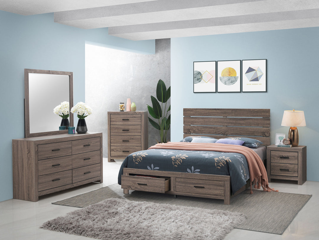 Brantford 5-piece Eastern King Bedroom Set Barrel Oak