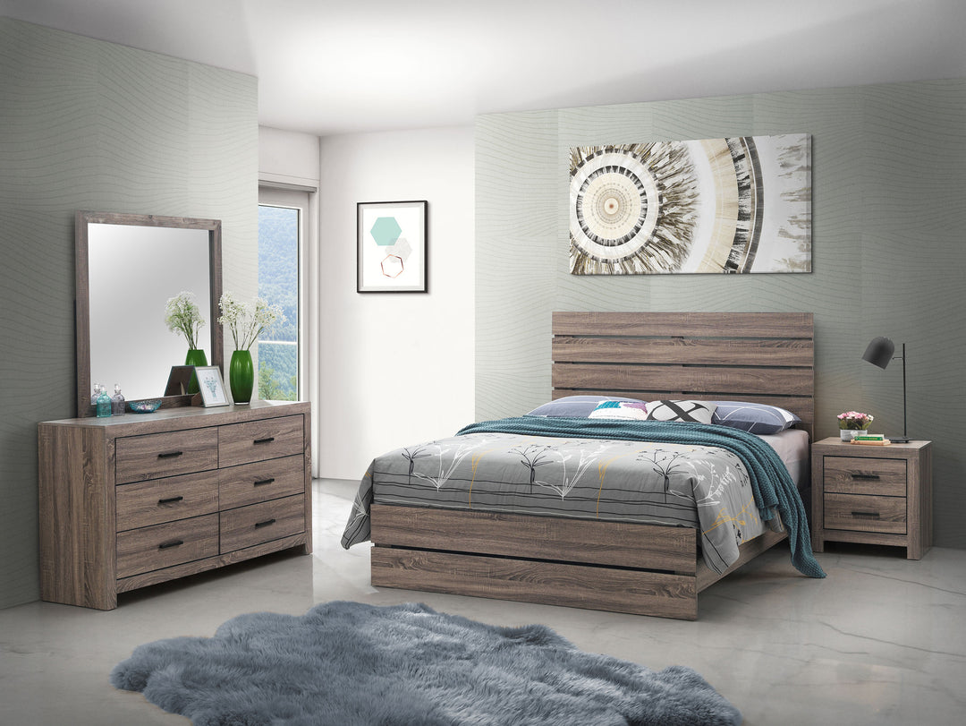 Brantford 4-piece Eastern King Bedroom Set Barrel Oak