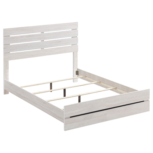 Brantford Wood Eastern King Panel Bed Coastal White