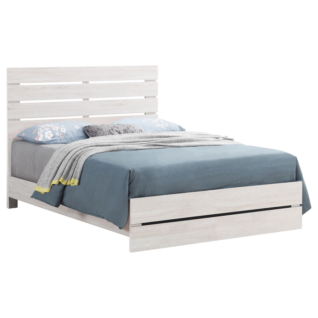 Brantford Wood Queen Panel Bed Coastal White