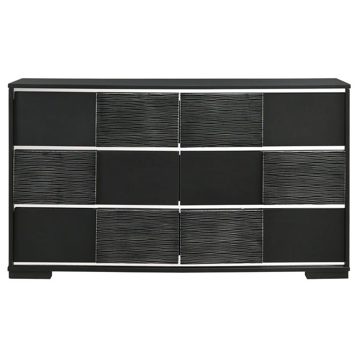 Blacktoft 6-drawer Dresser Black