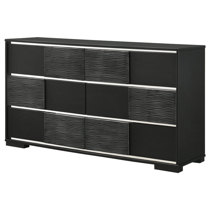 Blacktoft 6-drawer Dresser Black