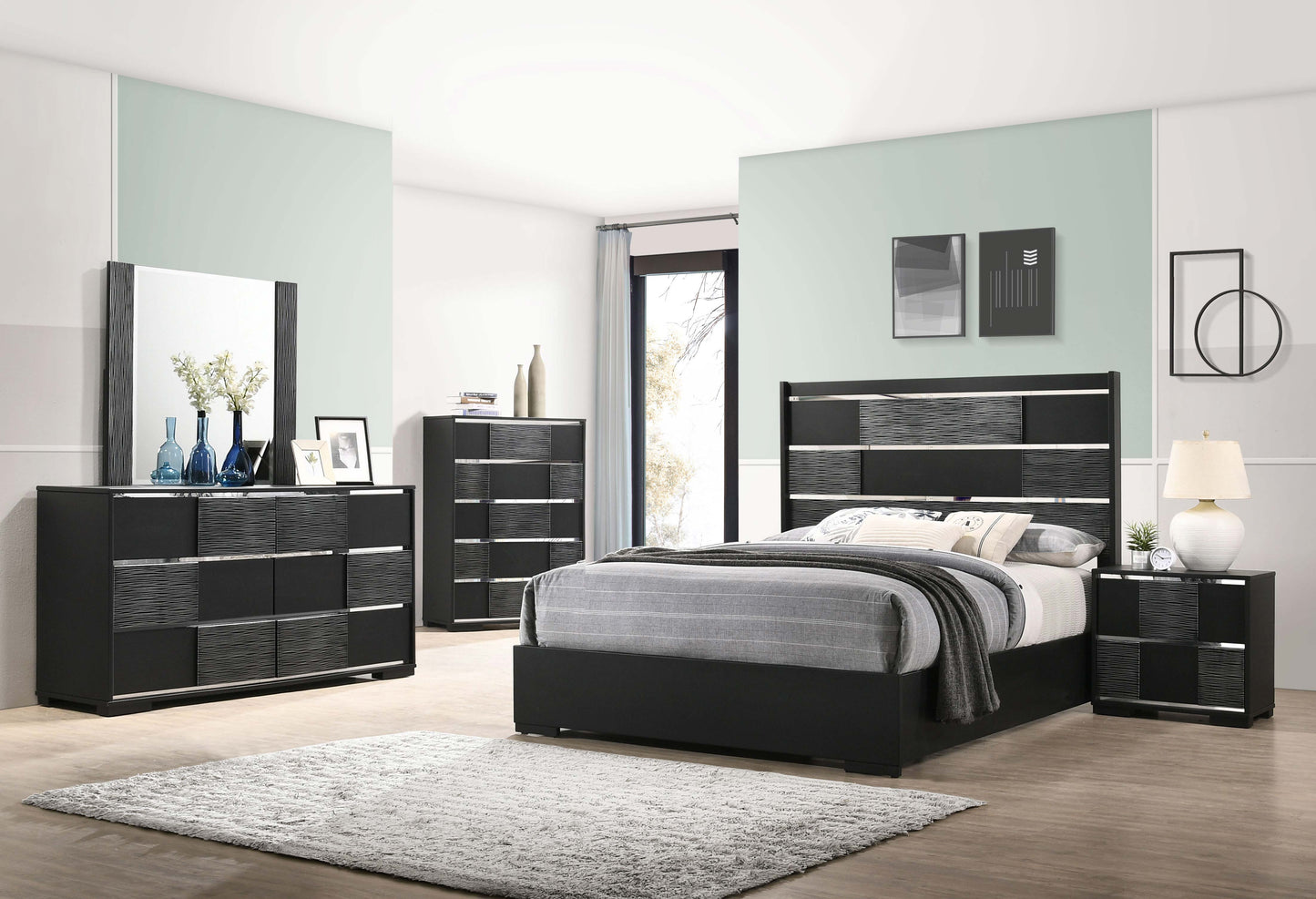 Blacktoft 6-drawer Dresser Black