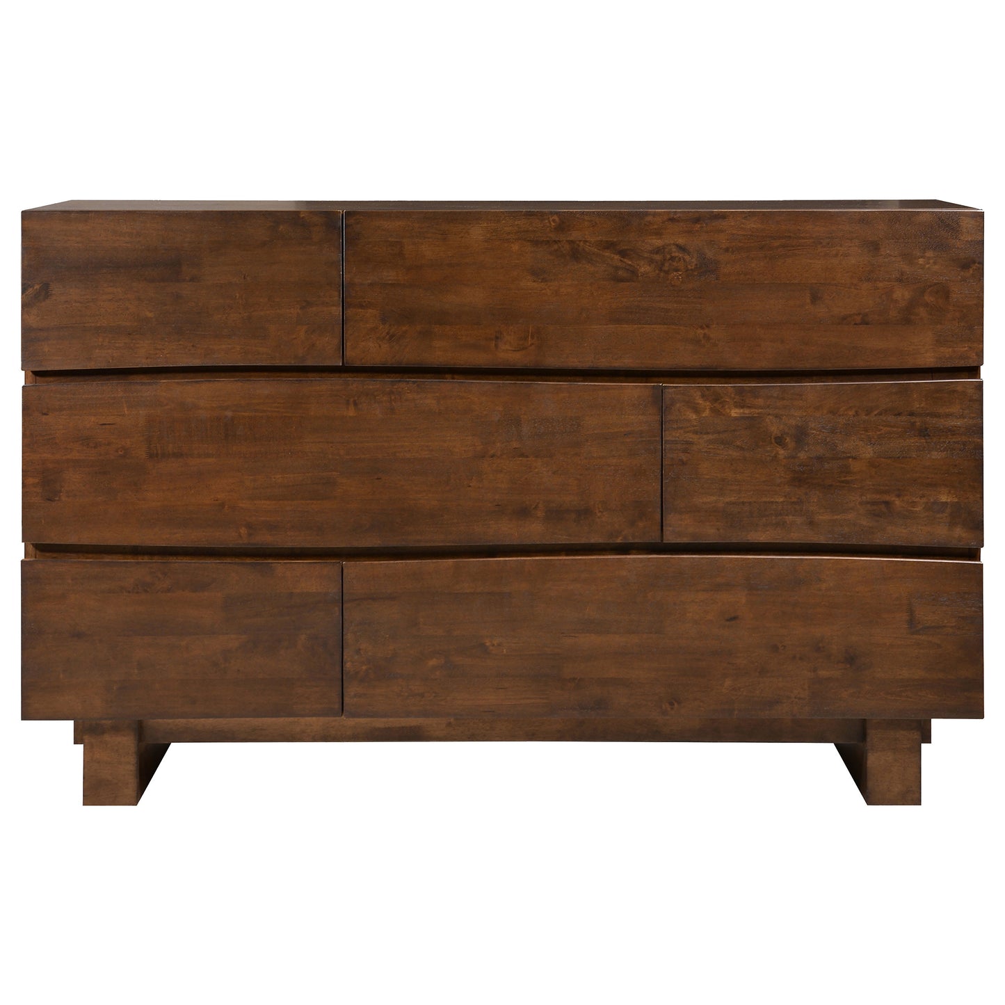 Genevieve 6-drawer Dresser Dark Brown